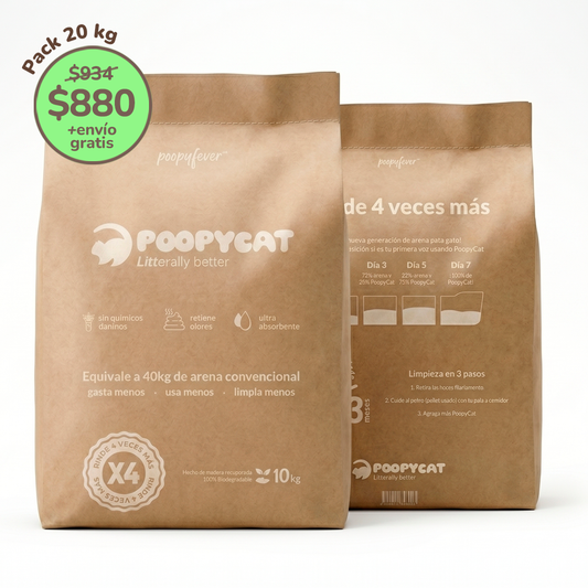 PoopyCat Arena para Gatos Biodegradable